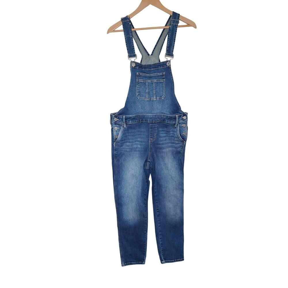 Torrid Denim Ankle Crop Overalls Women's Size 12